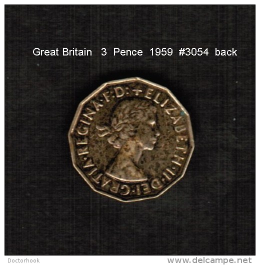 GREAT BRITAIN    3  PENCE  1959  (KM # 900) - F. 3 Pence