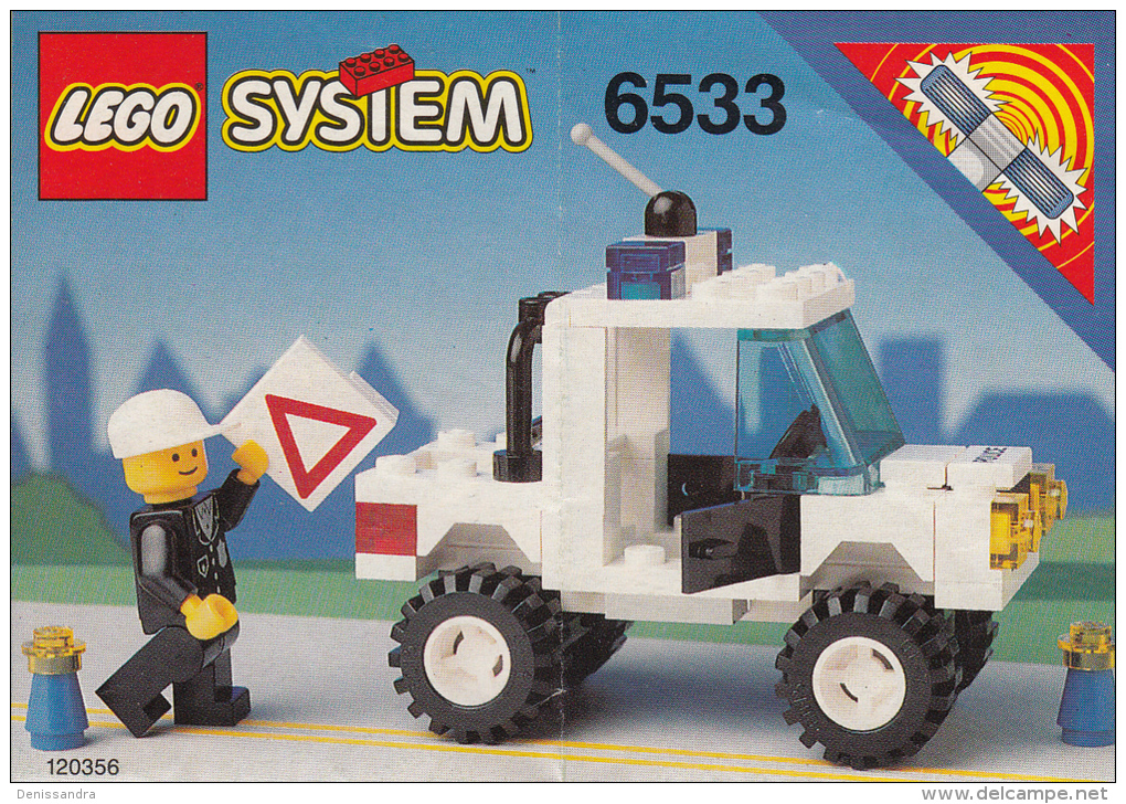 Lego 6533 Jeep De Police Avec Plan 100 % Complet Voir Scan - Lego System