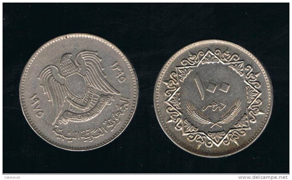 LIBIA -   100 Dirhams  1975  KM17 - Libye