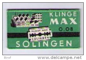 LAMETTA DA BARBA - KLINGE MAX SOLINGEN - ANNO ? - Razor Blades