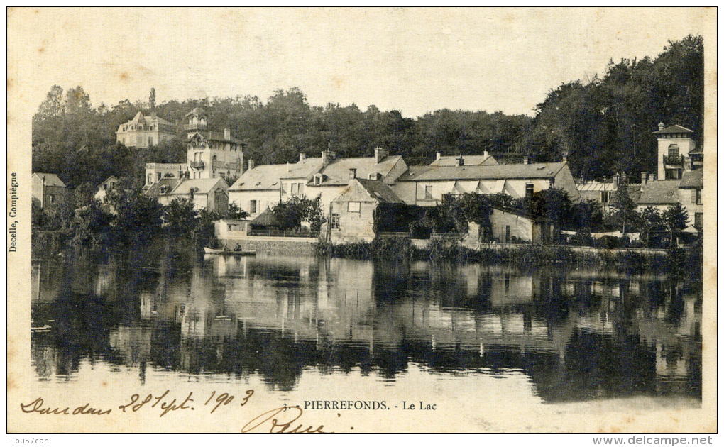 PIERREFONDS - OISE (60) - PEU COURANTE CPA PRECURSEUR DE 1903. - Pierrefonds