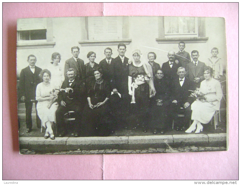 CARTE PHOTO SCHIETTGHEIM  MARIAGE EN AOUT 1921 - Schiltigheim