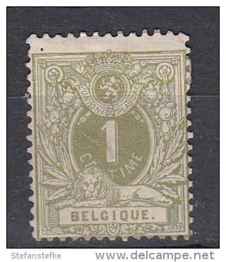 Belgie -  Belgique Ocb Nr :  42 * MH (zie  Scan) - 1869-1888 León Acostado