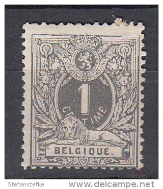 Belgie -  Belgique Ocb Nr :  43 (*) Grand MH (zie  Scan) - 1869-1888 León Acostado