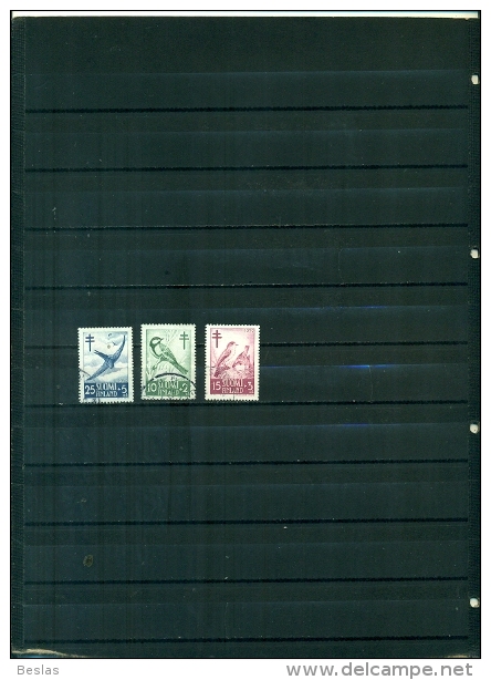 FINLANDE LUTTE CONTRE LA TUBERCULOSE 52  3 VAL OBLITERES - Used Stamps