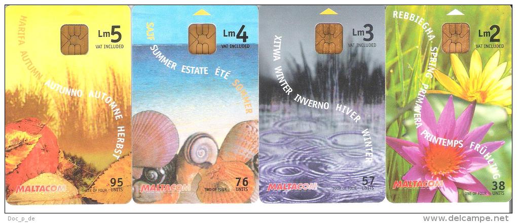 Malta - Malte - 4 Card Set - Jahreszeiten - Malta