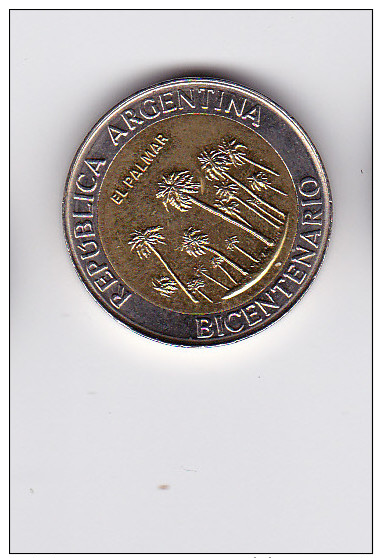 1 PESO - 2010 - BICENTENAIRE De L'ARGENTINE - El Palmar - Argentine