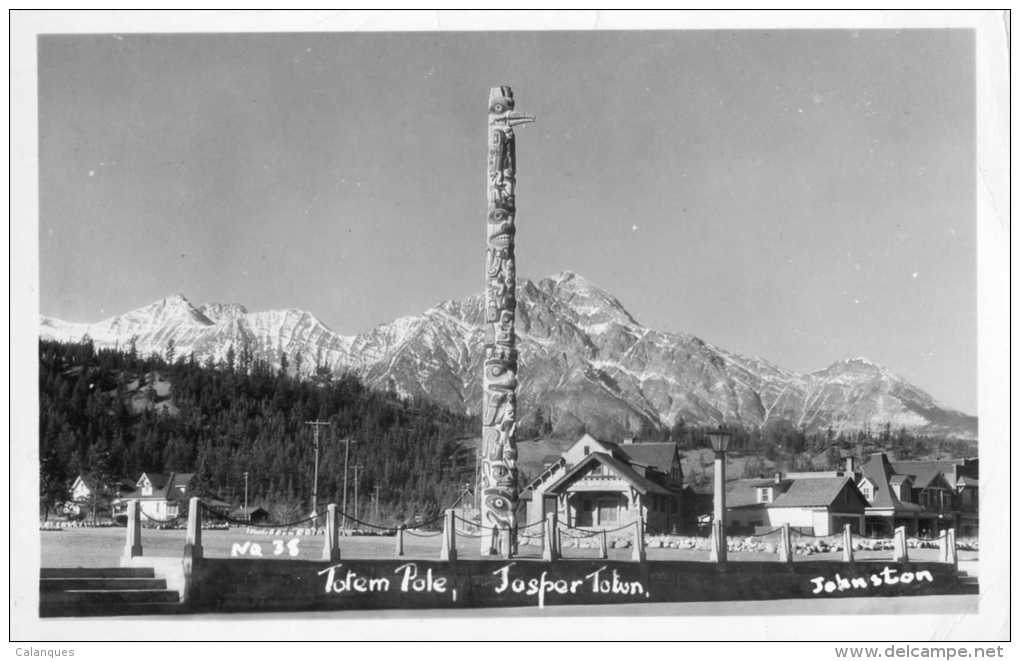 CPSM Jasper Town - Totem Pole - Jasper