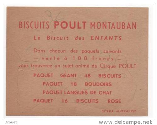 BISCUITS POULT - JUMBO L'ELEPHANT - DECOUPAGE - Publicités