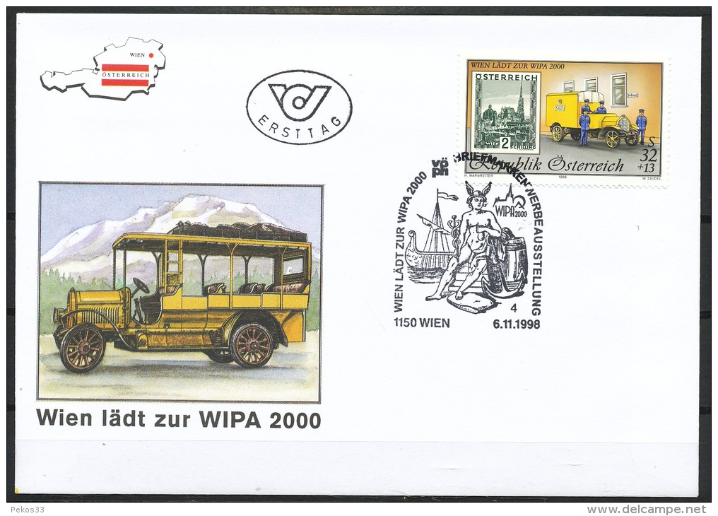 Österreich - FDC -   Mi.Nr.    2270     21. Jan. Internationale Briefmarkenausstellung WIPA 2000, Wien - FDC
