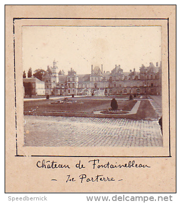 AC- 2 Photos Stereoscopiques Stereo 40x45mm Vers 1900. Fontainebleau Chateau France -parterre, Chateau D'eau Parc D'Avon - Photos Stéréoscopiques