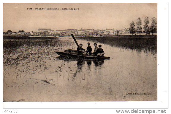 PASSAY Entrée Du Port Scène De Canotage  (Voir Scans Recto ) - Le Cellier