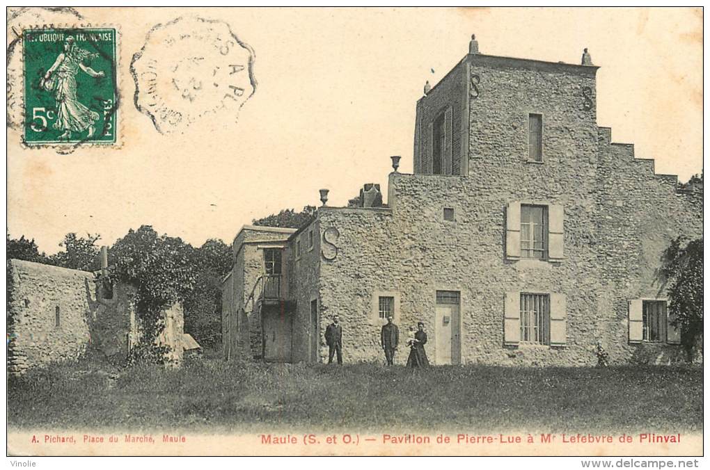 Réf : RY-13-0179 :  Maule Pavillon De Pierre-Lue à Monsieur Lefebvre De Plinval - Maule