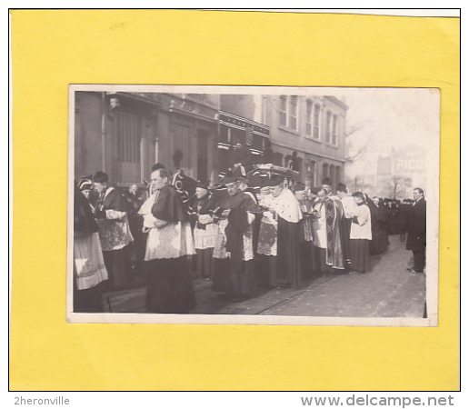 CPA  Photo -  54 - NANCY - Obsèques Cardinal MATHIEU - 30 Octobre 1908 -  Belle Pub Amer PICON Gros Plan Corbillard - Nancy