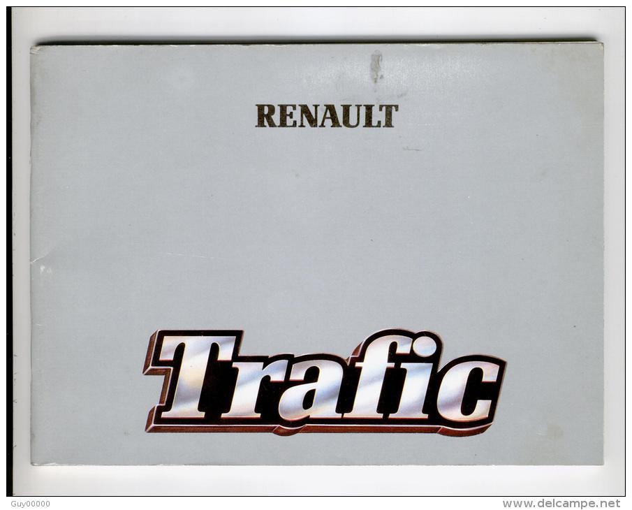 Notice D'utilisation Et D'entretien Renault Trafic - Autres & Non Classés