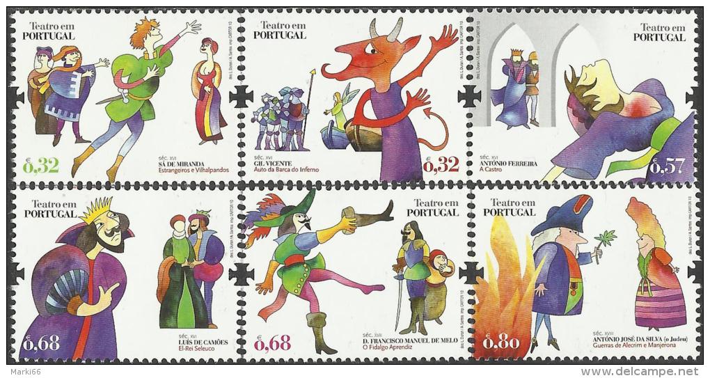 Portugal - 2010 - Theatre In Portugal - Mint Stamp Set - Unused Stamps
