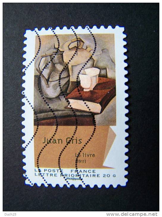 FRANCE OBLITERE 2012 N° 705 JUAN GRIS SERIE DU CARNET CUBISME AUTOCOLLANT ADHESIF - Oblitérés