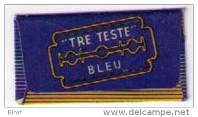 LAMETTA DA BARBA - TRE TESTE BLEU'- ANNO 1950 - Razor Blades