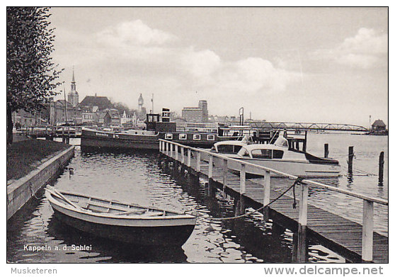Germany PPC Kappeln A. D. Schlei Bote Schiffe Boats Ships KAPPEKLN Sonderstempel 1966 (2 Scans) - Kappeln / Schlei