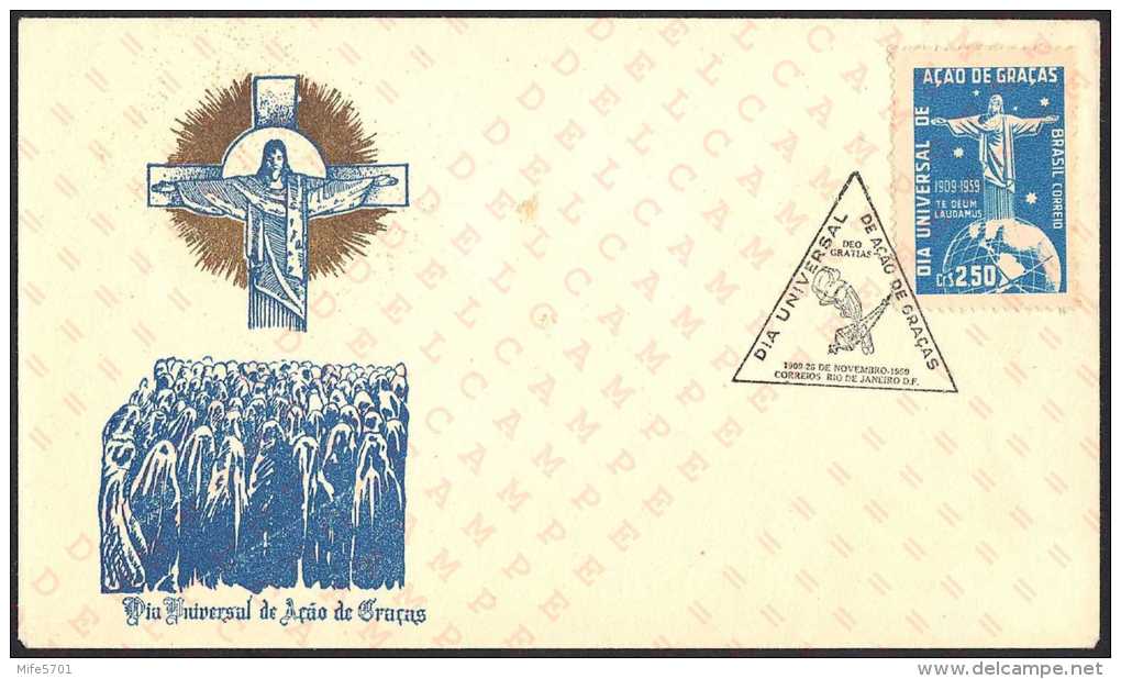 BRASIL - DIA UNIVERSAL DE ACAO DE GRACAS - 26.11.1959 - Lettres & Documents