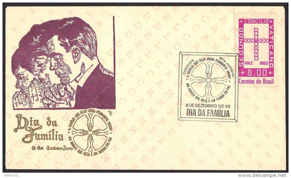 BRASIL - SEGUNDO CONCILIO VATICANO 1962 1963 - DIA DA FAMILIA - 08.12.1963 - Lettres & Documents