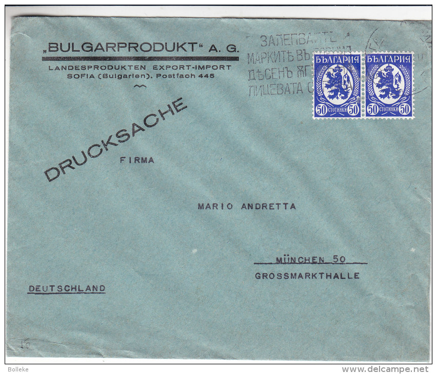 Bulgarie - Imprimé  - Landesprodukten ° - Lions) - Lettres & Documents