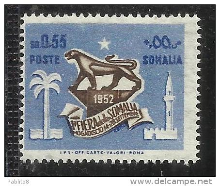 SOMALIA AFIS 1952  1a FIERA DELLA SOMALIA CENT. 55 MNH - Somalia (AFIS)