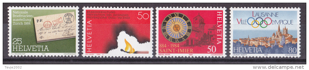 Ok_ Schweiz - Mi.Nr. 1267 - 1269 + 1283 - Postfrisch MNH - Unused Stamps