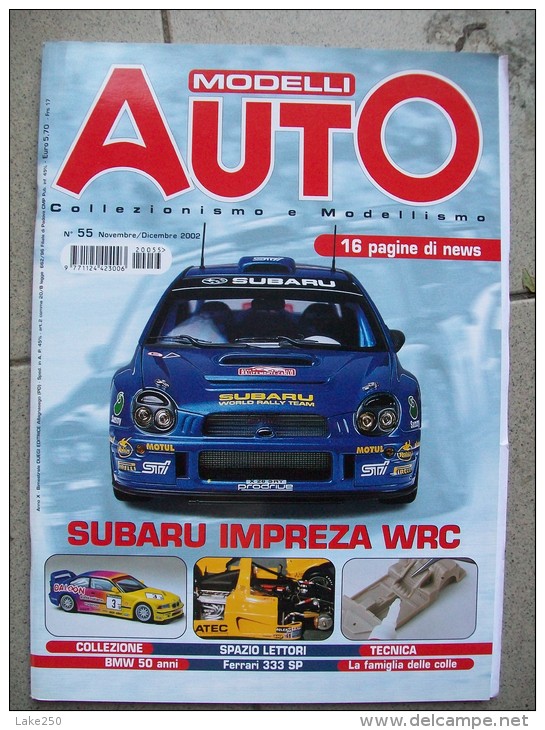 MODELLI AUTO  N°55 NOVEMBRE / DICEMBRE 2002  Rivista Di Automodellismo - Modelbouw