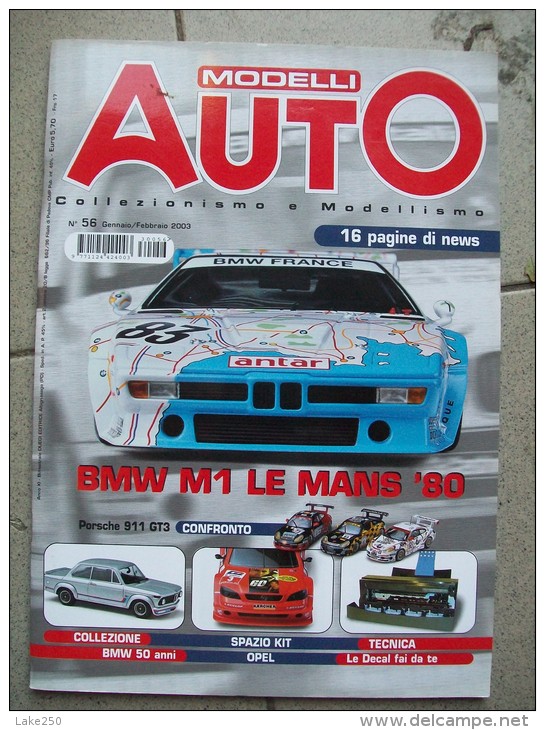 MODELLI AUTO  N°56 GENNAIO / FEBBRAIO 2003  Rivista Di Automodellismo - Modelbouw