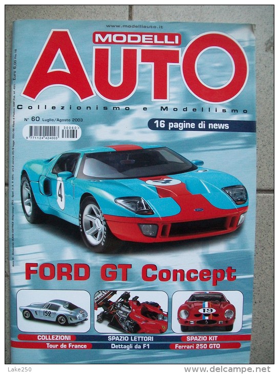 MODELLI AUTO  N°60 LUGLIO / AGOSTO  2003  Rivista Di Automodellismo - Modellismo