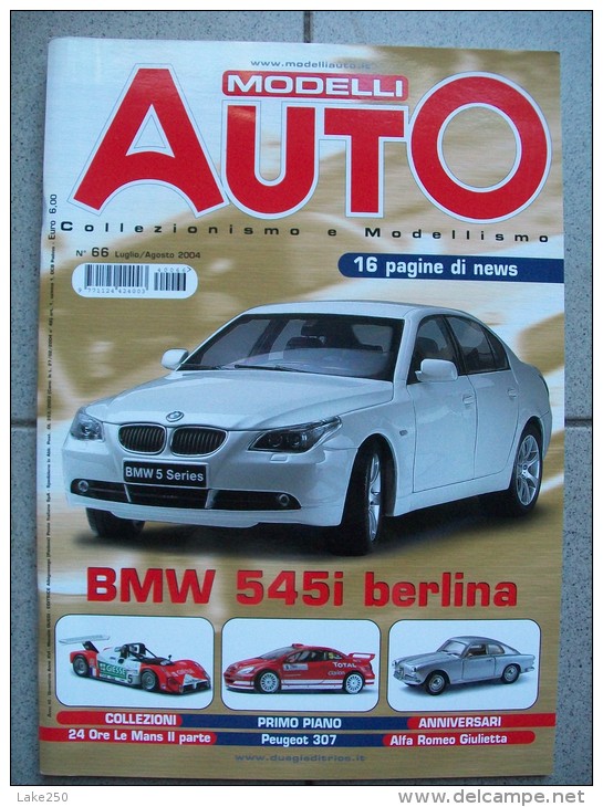 MODELLI AUTO  N°66 LUGLIO / AGOSTO  2004  Rivista Di Automodellismo - Modelbouw