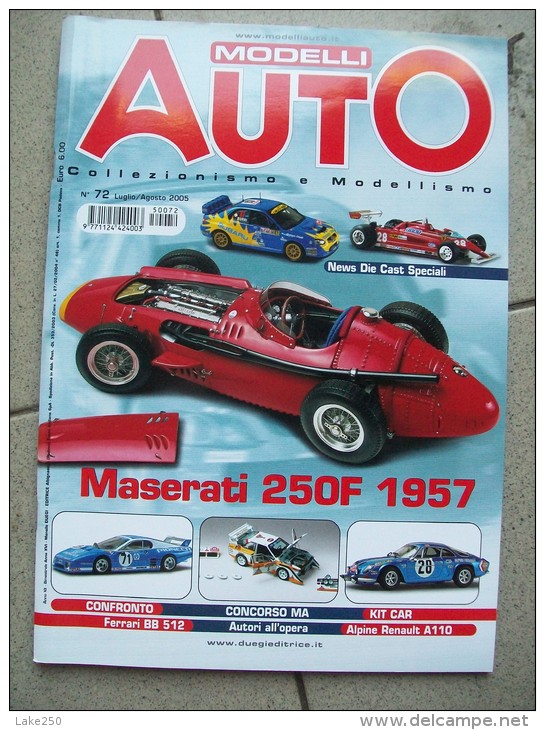 MODELLI AUTO  N°72 LUGLIO / AGOSTO 2004  Rivista Di Automodellismo - Modellbau