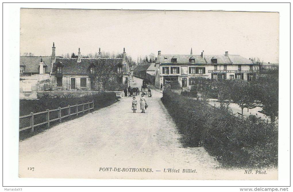 RETHONDES - PONT DE RETHONDES - OISE - L'HOTEL BILLIET - ANIMATION - Rethondes