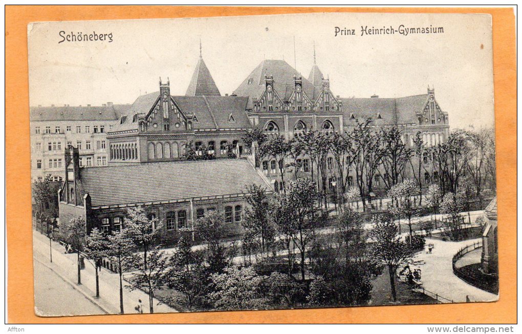 Schoneberg Prinz Heinrich Gymnasium 1905 Postcard - Schöneberg