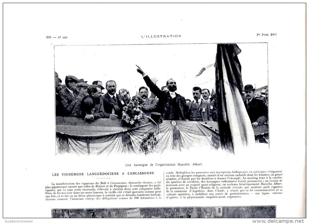 L'ILLUSTRATION Du 1er Juin 1907 32 Pages Richement Illustré Photo Inauguration Du Monument De Bartholdi à Colmar - 1900 - 1949