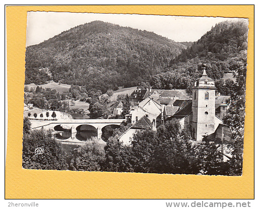 CPSM -  25 - SAINT HIPPOLYTE - 1544. Le Pont Sur Le Doubs Et L'église - Otros & Sin Clasificación