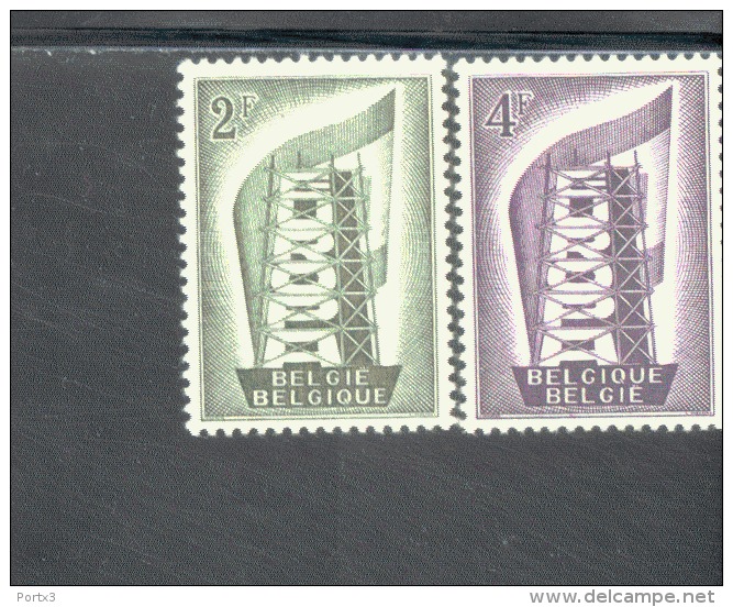 CEPT Belgien 1043 - 1044 ** Postfrisch - 1956