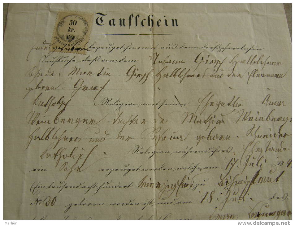 Czech Rep ? -  1869 -  Girsch   TM027.3 - Naissance & Baptême