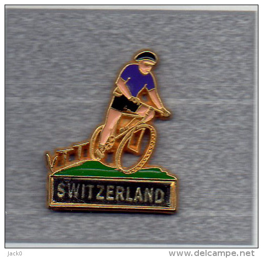 Pin´s  SUISSE, Sport  Cyclisme, V T T  SWITZERLAND - Radsport