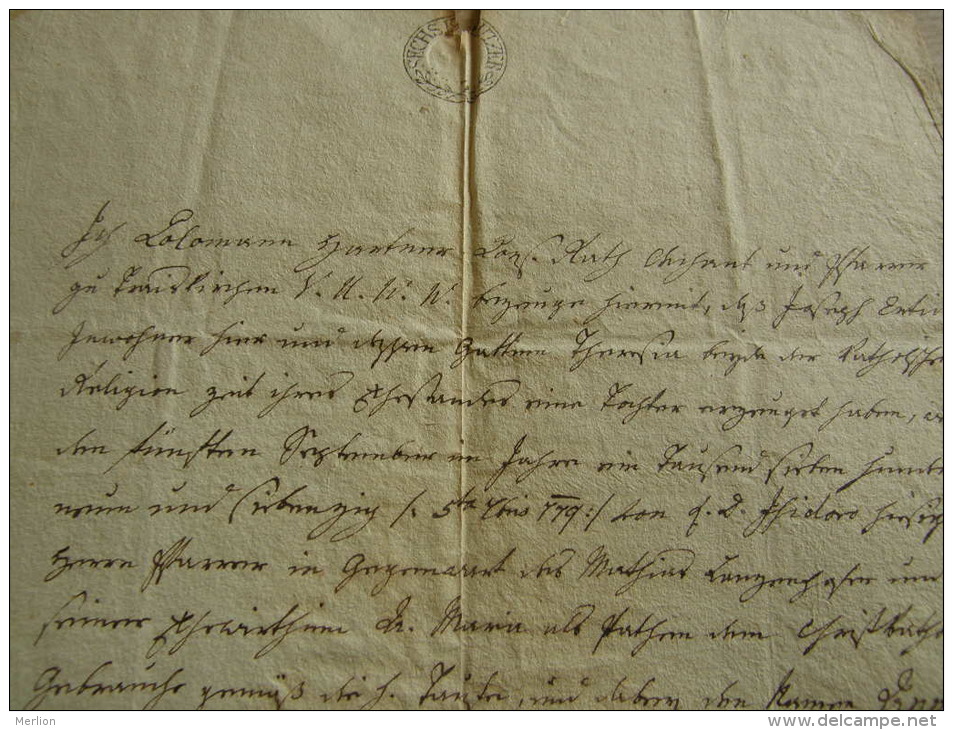 Old Document -ca 1820's - Sechs Kreutzer - Anna Maria Entidi ? - TM029.3 - Naissance & Baptême