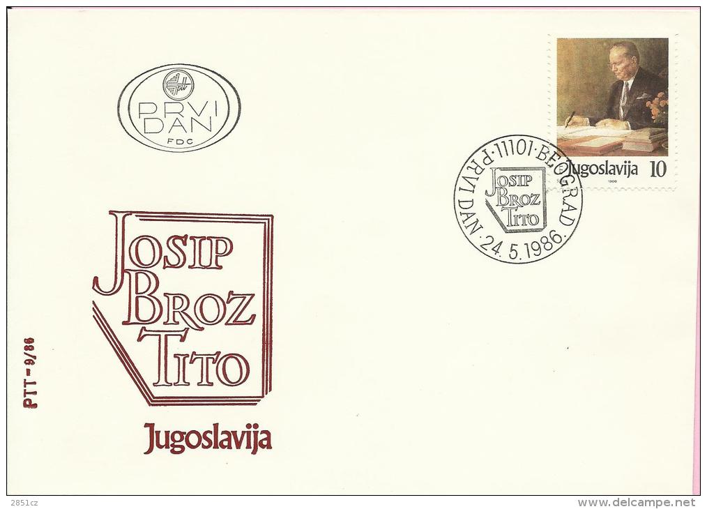 Josip Broz Tito, Beograd, 24.5.1986., Yugoslavia , FDC PTT-9/86 - FDC