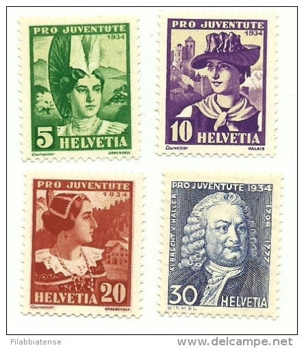 1934 - Svizzera 278/81 Pro Juventute C2748 - Unused Stamps