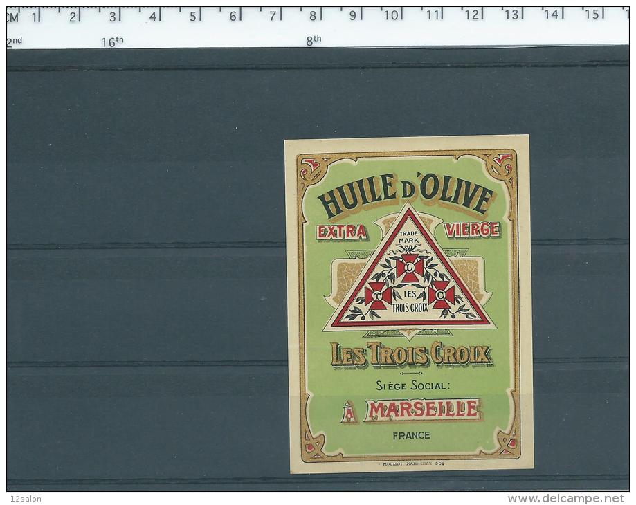 Etiquette HUILE D' OLIVE Marseille Lot 16 - Lebensmittel