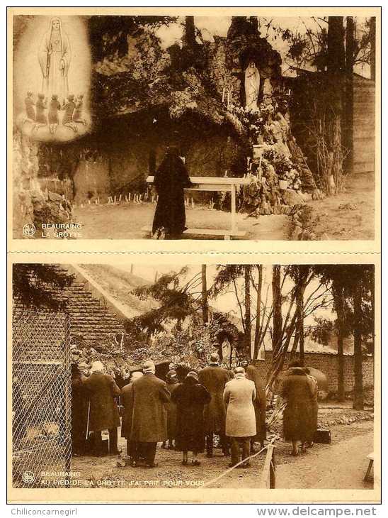 Beauraing Et Sa Grotte - Animée - 10 Cartes Vues à Déplier - Le Pensionnat - Pont Du Chemin De Fer - NELS - 1933 - Beauraing