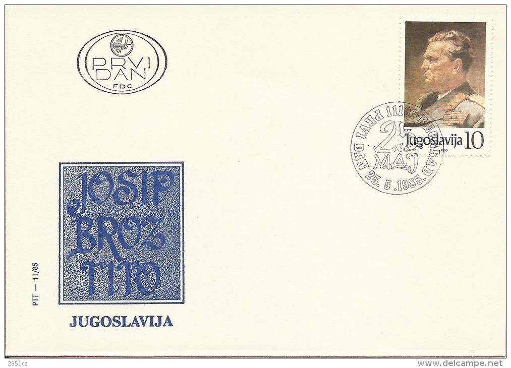 25 May, Beograd, 25.5.1985., Yugoslavia , FDC PTT-11/85 - FDC