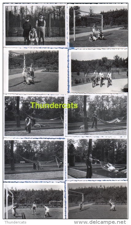 LOT 21 OUDE FOTO'S WESTMALLE JAREN '40 ** LOT  21 ANCIENNE PHOTO  **  SPORT VOETBAL FOOTBALL HOCKEY VELO CAMPING TENT - Sports