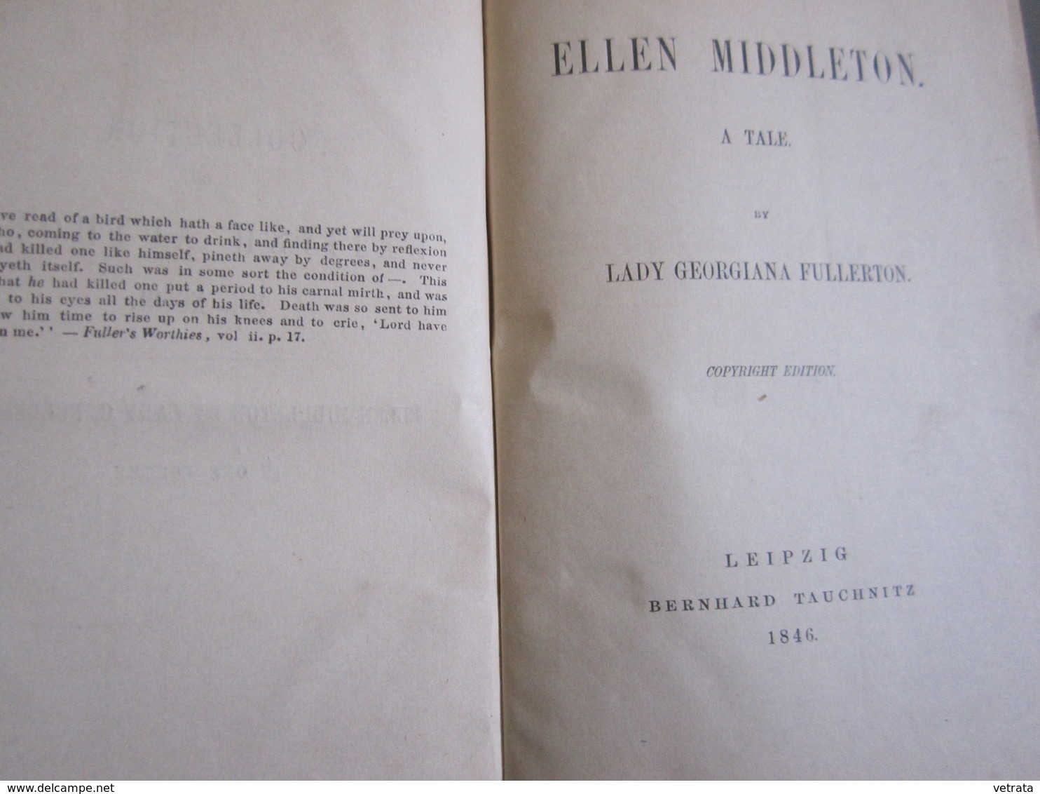 Ellen Middleton Fullerton  By Georgiana Lady (Tauchnitz - 1846) - Otros & Sin Clasificación