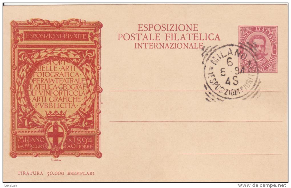 Esposizione Postale Filatelica 1894 - Ausstellungen