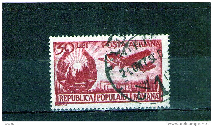 1950 - Serie Courante / Embleme De La Republique Et Avion Yv No 56 - Oblitérés